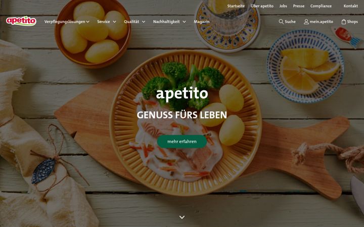 Screenshot of apetito.de