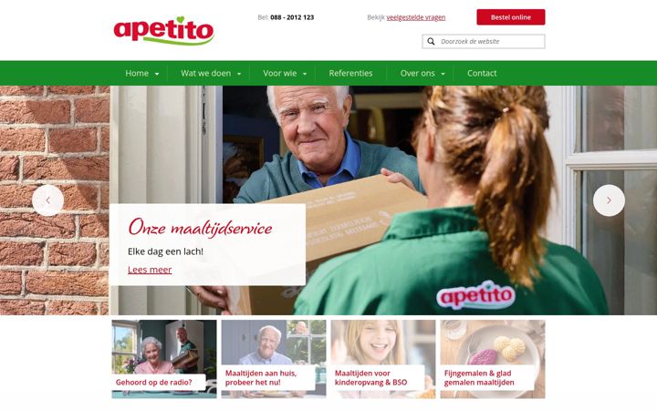 Screenshot of apetito.nl