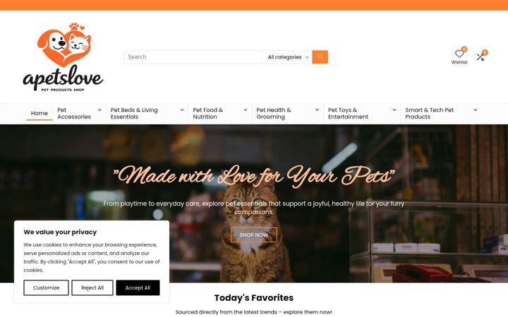 Screenshot ta' apetslove.org