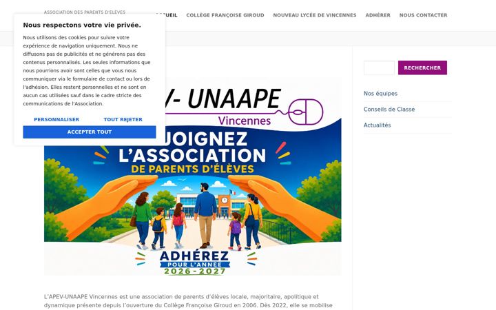 Screenshot of apev-unaape.org