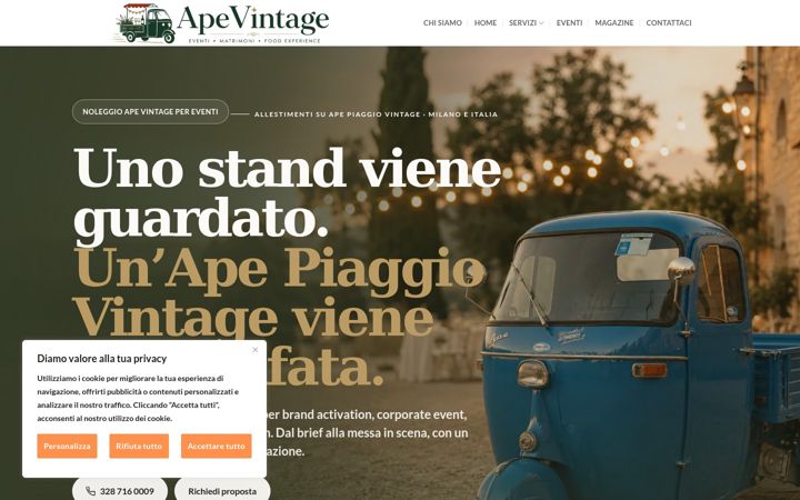 Screenshot of apevintage.it
