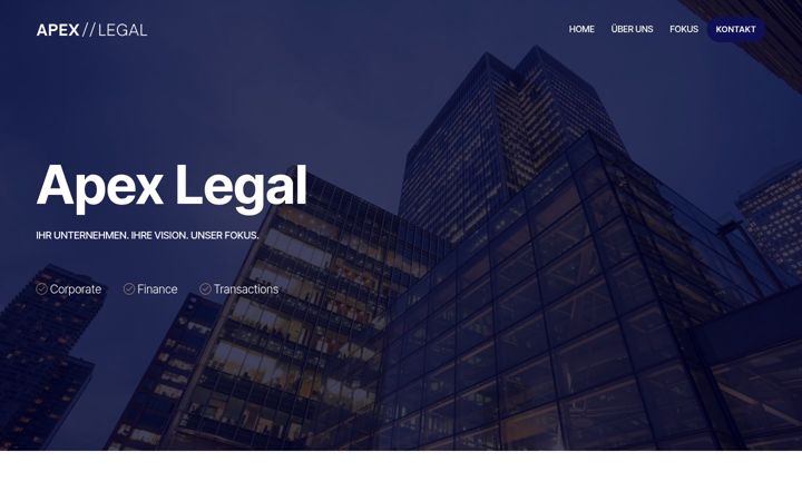 Screenshot του apex-legal.de
