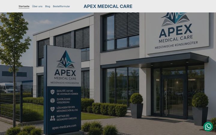 Screenshot of apex-medcare.com