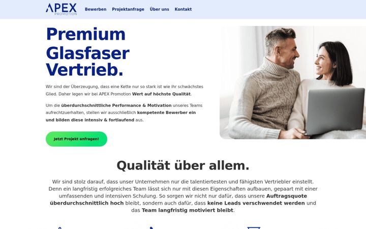 Screenshot of apex-promotion.de