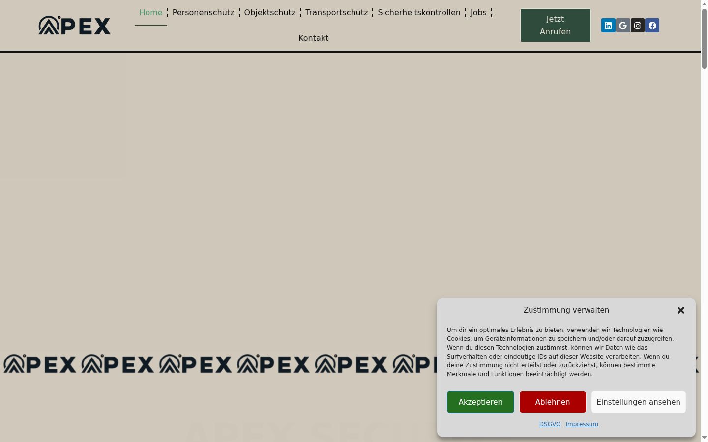 Screenshot tal-banner tal-kunsens muri qabel kwalunkwe interazzjoni
