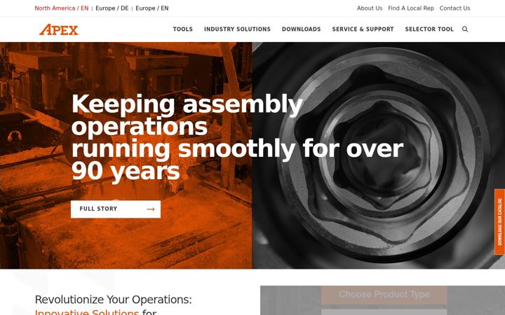 Screenshot of apex-tools.com