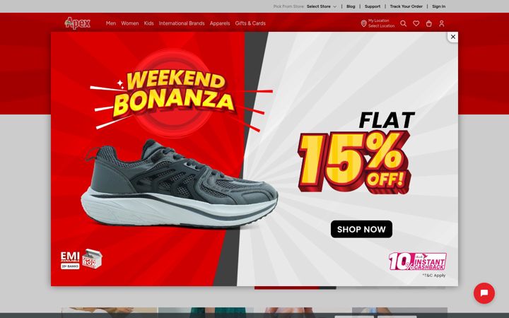 Screenshot of apex4u.com