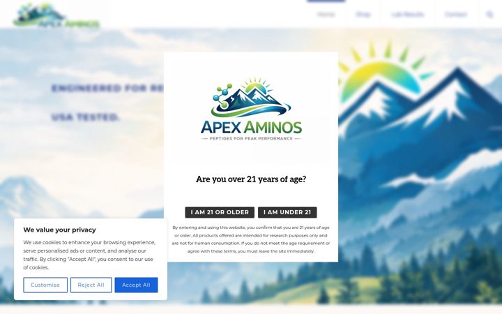 Screenshot του apexaminos.org