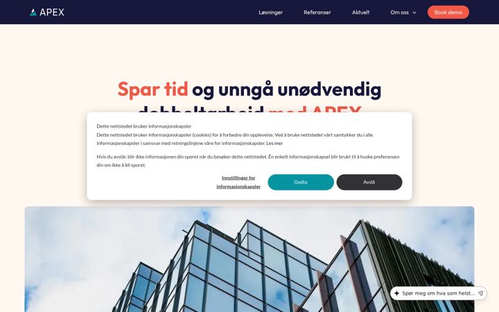 Screenshot of apexapp.io