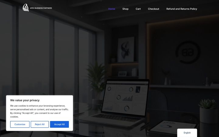 Screenshot ta' apexbusinesspartners.xyz