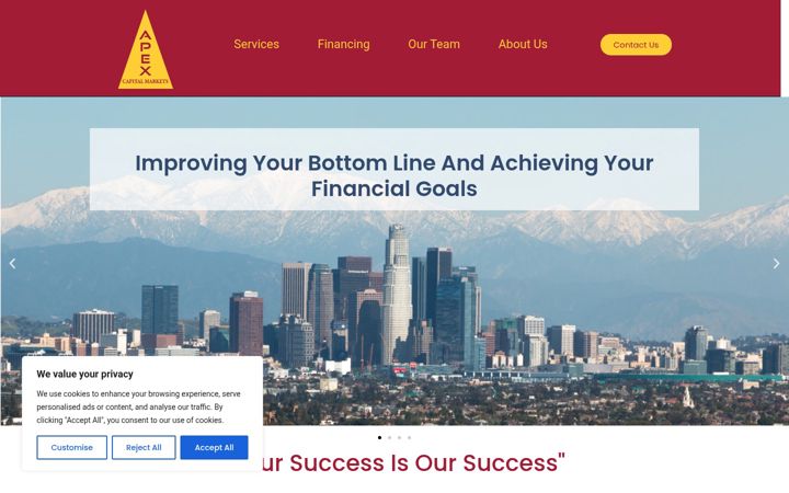 Screenshot of apexcmf.com