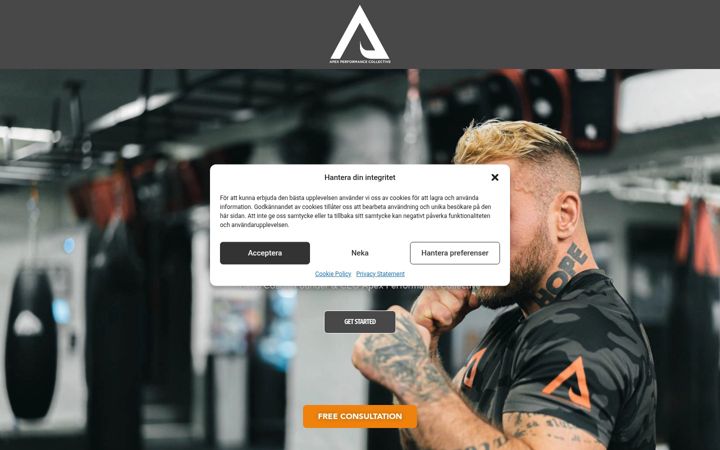 Screenshot ta' apexcollective.se