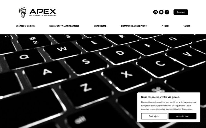 Screenshot of apexcom.fr