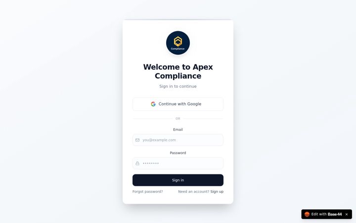 Screenshot of apexcompliance.org