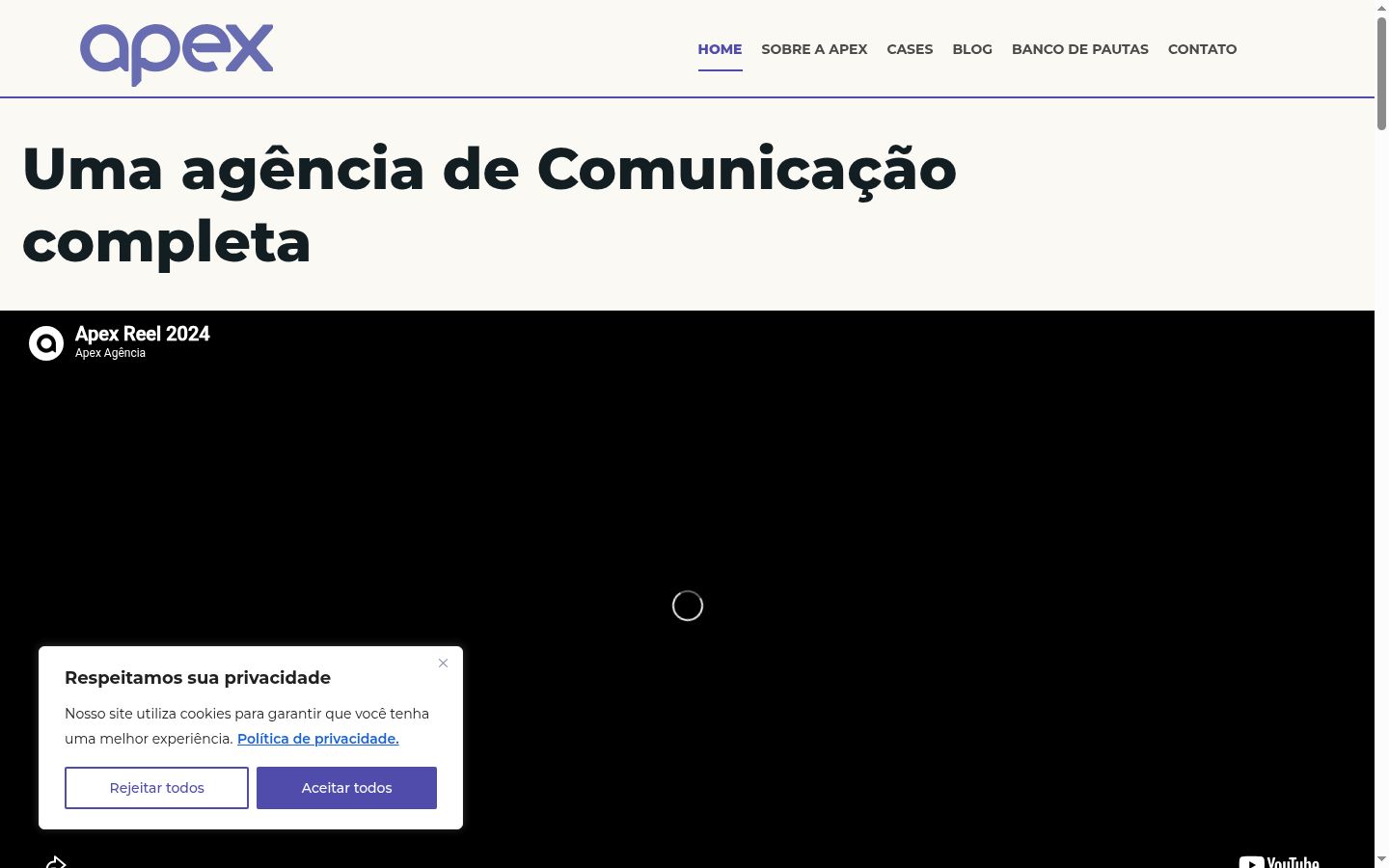 Screenshot tal-banner tal-kunsens muri qabel kwalunkwe interazzjoni