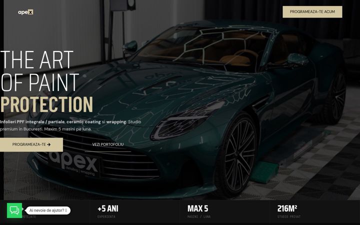 Screenshot of apexdetailing.ro