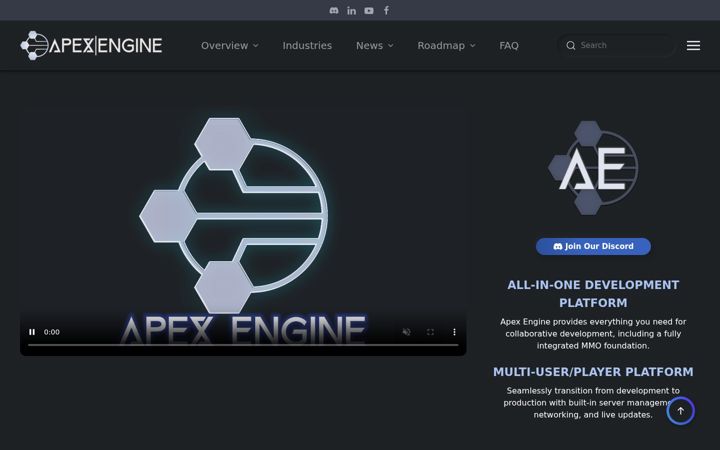Screenshot of apexengine.com