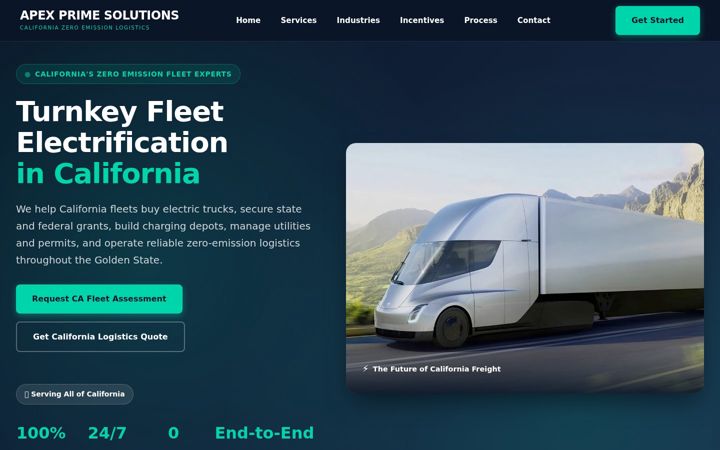 Screenshot of apexevprime.com