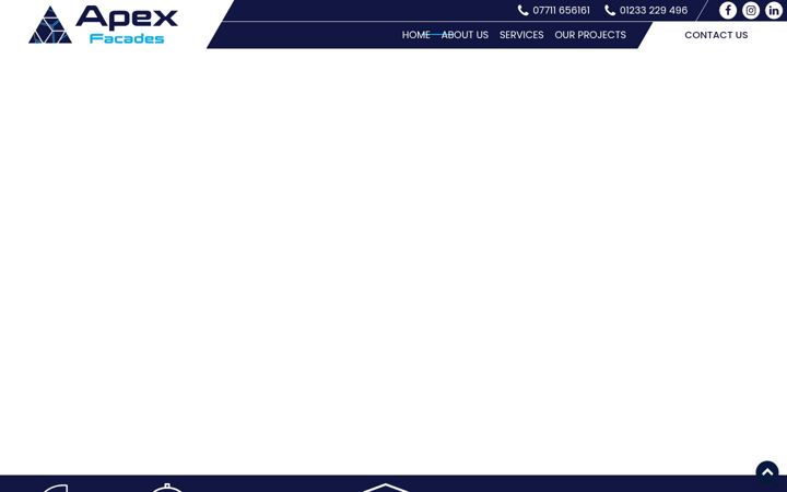 Screenshot of apexfacades.co.uk