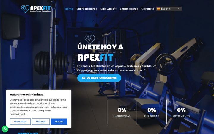 Screenshot of apexfit.es