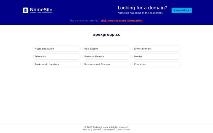 Screenshot of apexgroup.cc