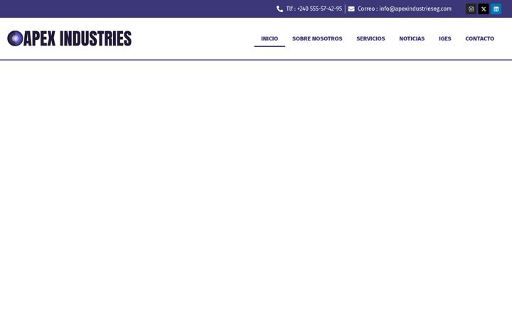 Screenshot of apexindustrieseg.com