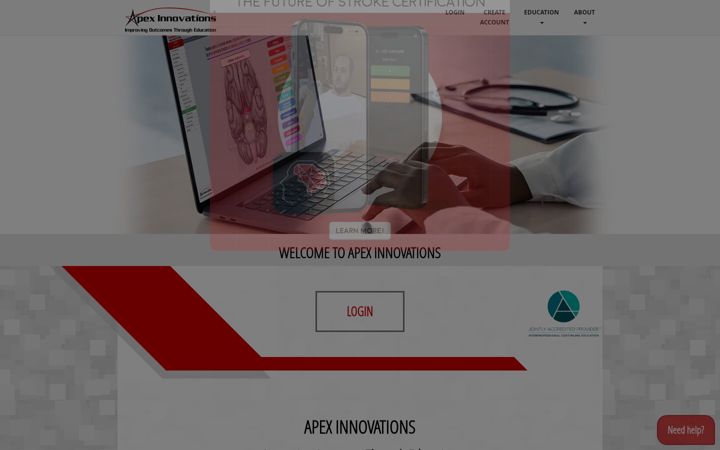 Screenshot of apexinnovations.com