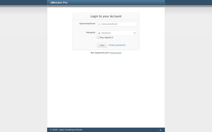 Screenshot of apexinvesting.net