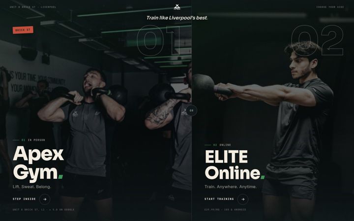 Screenshot of apexliverpool.co.uk
