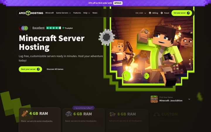 apexminecrafthosting.com
