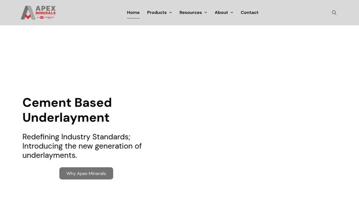Screenshot di apexminerals.com