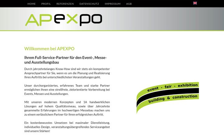 Screenshot of apexpo.de