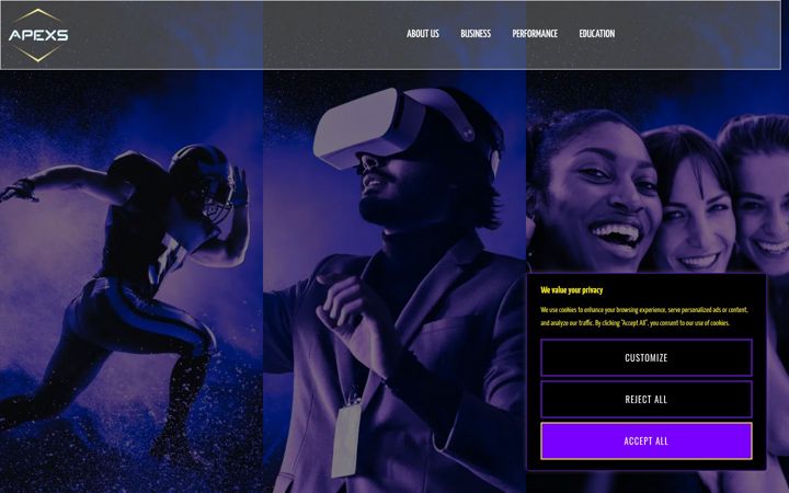 Screenshot of apexs.co.za