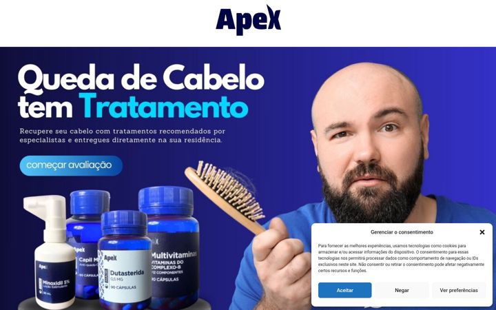 Screenshot ta' apexsaude.com.br