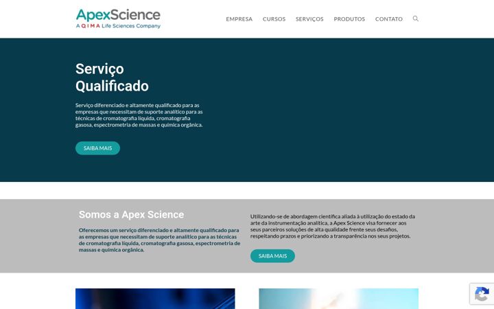 Screenshot ta' apexsci.com.br