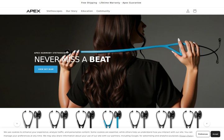 apexstethoscopes.com