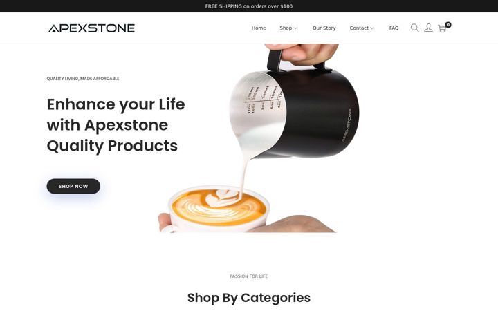 Posnetek zaslona apexstone.shop