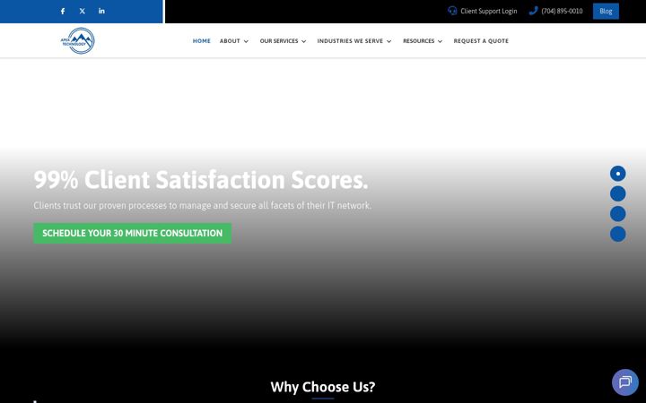 Screenshot of apextechcorp.com