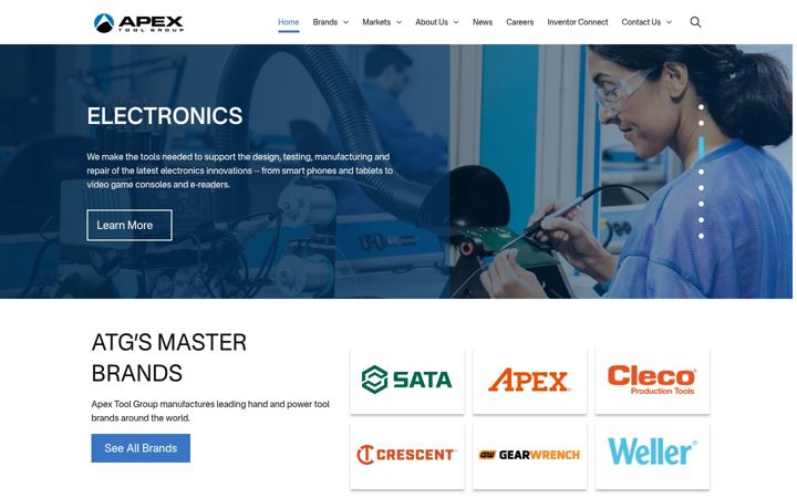Screenshot of apextoolgroup.com