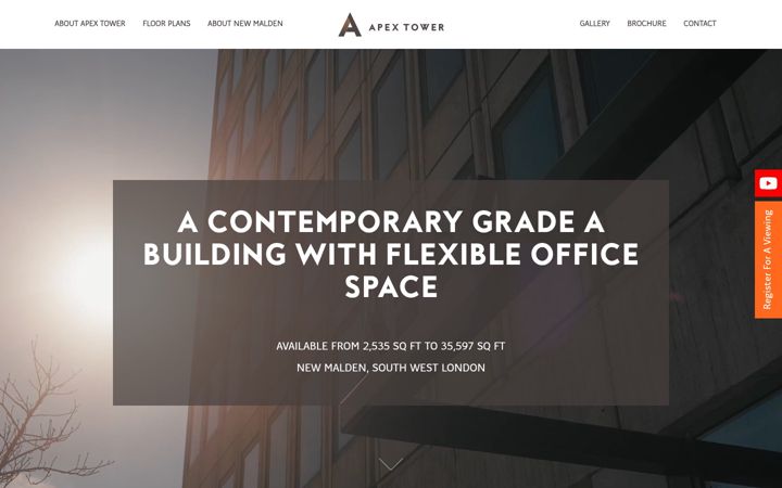 Skærmbillede af apextower.co.uk