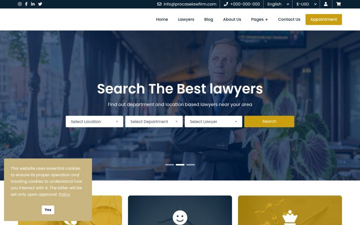 Screenshot of apextriallaw.com