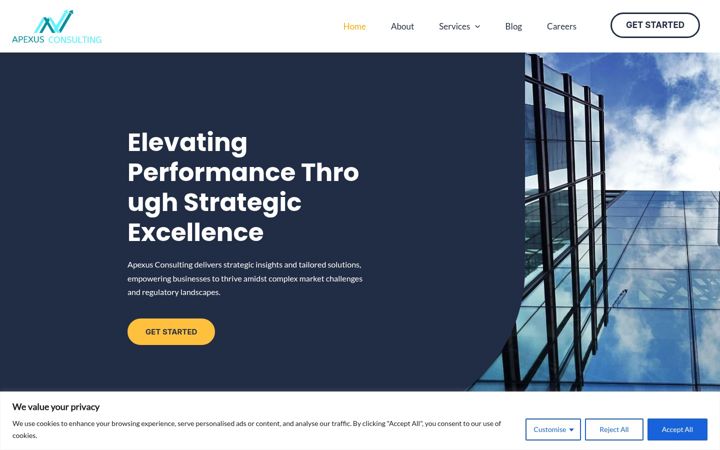 Screenshot of apexusconsulting.com