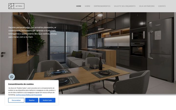 Screenshot of apfacill.com.br