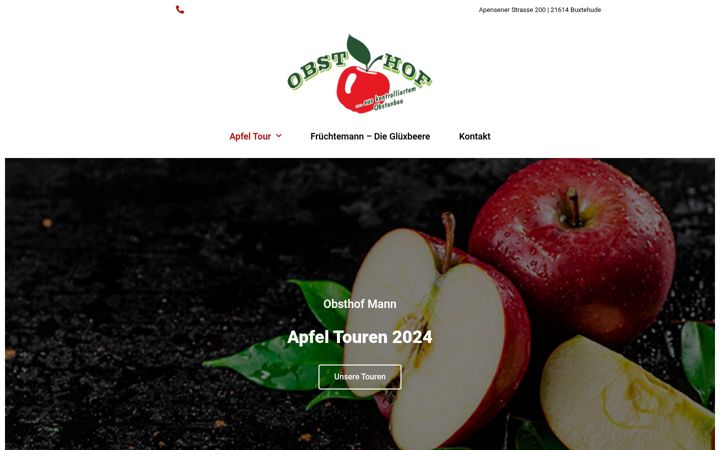 Screenshot of apfel-tour.de