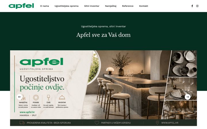 Screenshot of apfel.hr