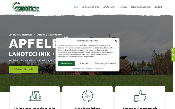 Screenshot of apfelboeck-agrar.de