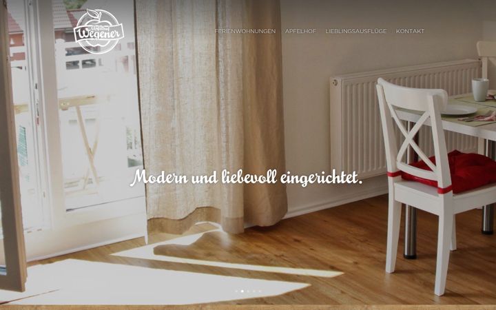 Screenshot di apfelhof-wegener.de