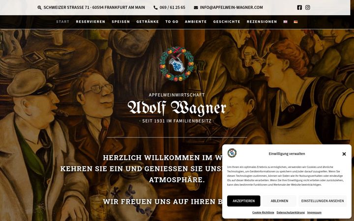 Screenshot di apfelwein-wagner.com