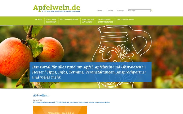 Ekrano kopija apfelwein.de