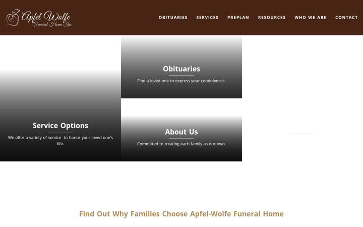 Screenshot di apfelwolfe.com